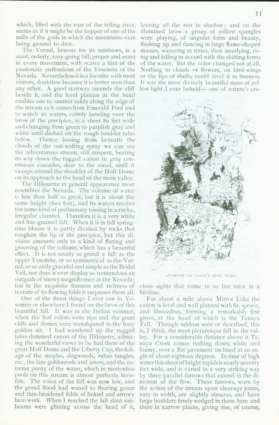 THE PROPOSED YOSEMITE NATIONAL PARK--treasures & features, 1890. vist0003f